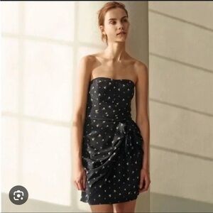 Club Monaco Strapless Silk Dress (Size 8)